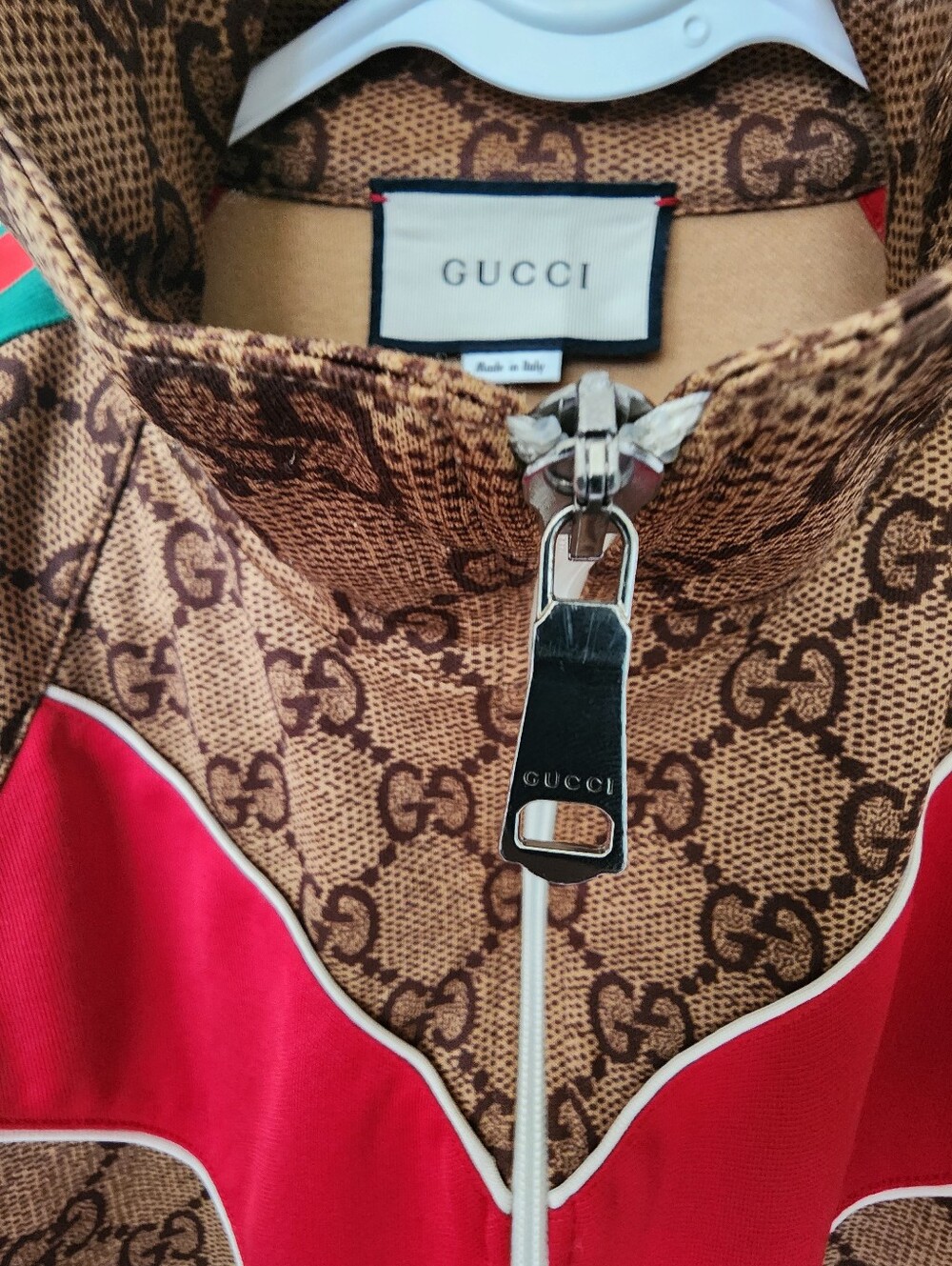 Gucci GG Supreme Technical Chevron Jacket - Picture 7 of 12